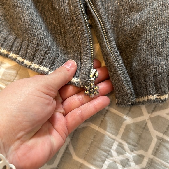 NWT Croft & Barrow snowflake zip up sweater size 2X - Picture 4 of 5